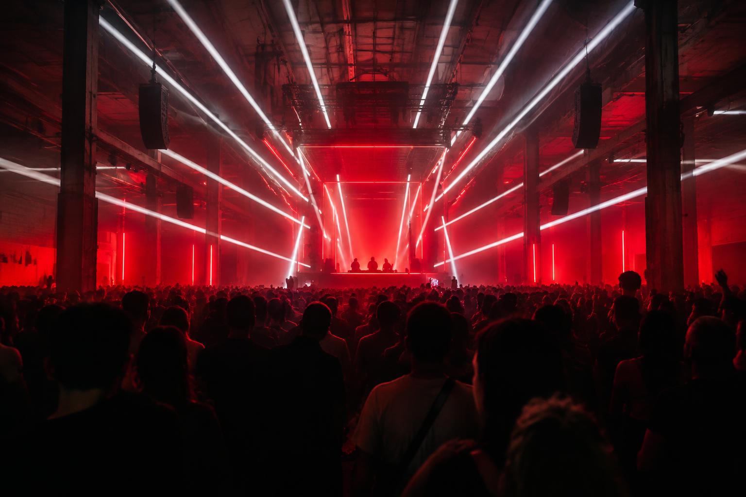 Club to Club (C2C) Festival crowd and stage production
